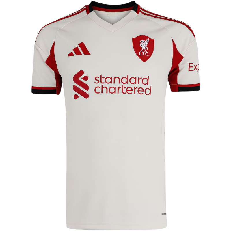 Camisa Liverpool Away 25/26 - Creme
