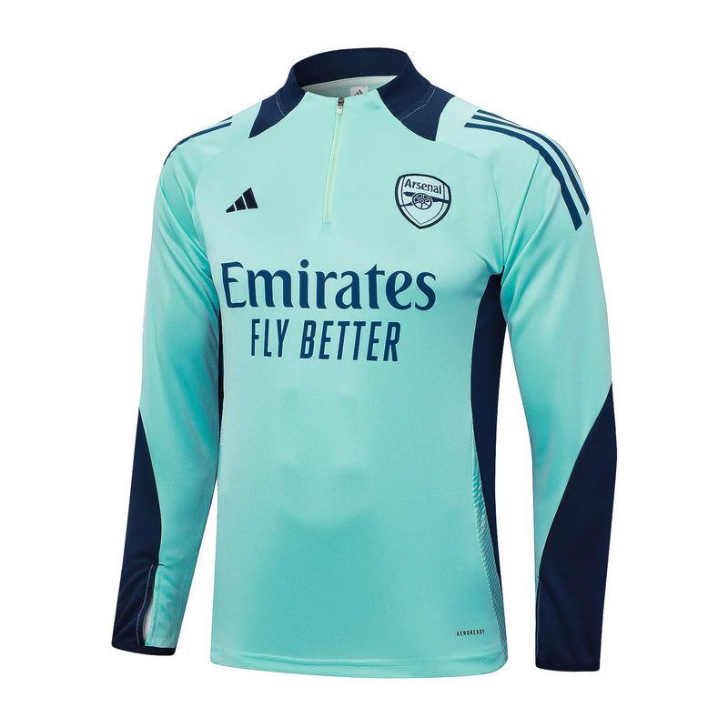 Conjunto Agasalho Treino Arsenal 24/25 - Azul Turquesa