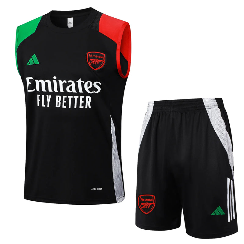 Conjunto Arsenal Treino Regata 24/25 - Preto