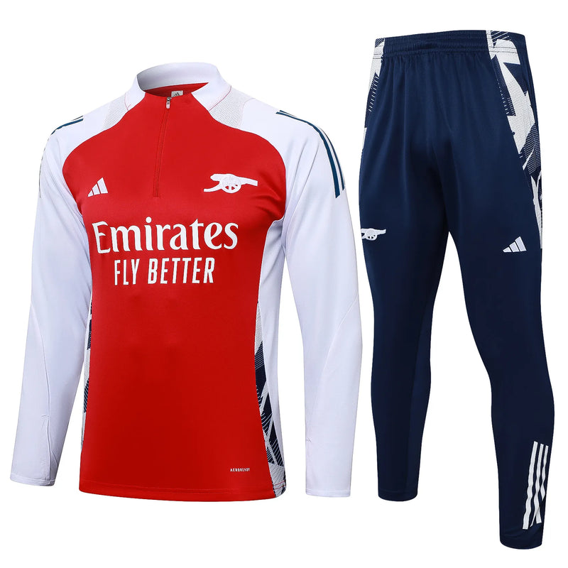 Conjunto Agasalho Treino Arsenal 24/25 - Vermelho