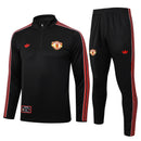 Conjunto Agasalho Treino Manchester United 24/25 - Preto e Vermelho