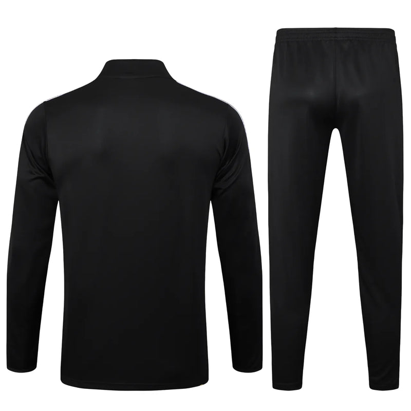 Conjunto Agasalho Treino Manchester United 24/25 - Preto e Vermelho