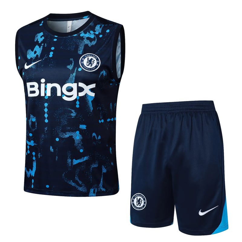 Conjunto Chelsea Treino Regata 24/25 - Azul Escuro