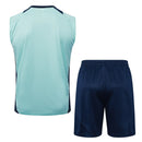 Conjunto Manchester United Treino Regata 24/25 - Azul Turquesa