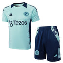 Conjunto Manchester United Treino 24/25 - Azul Turquesa