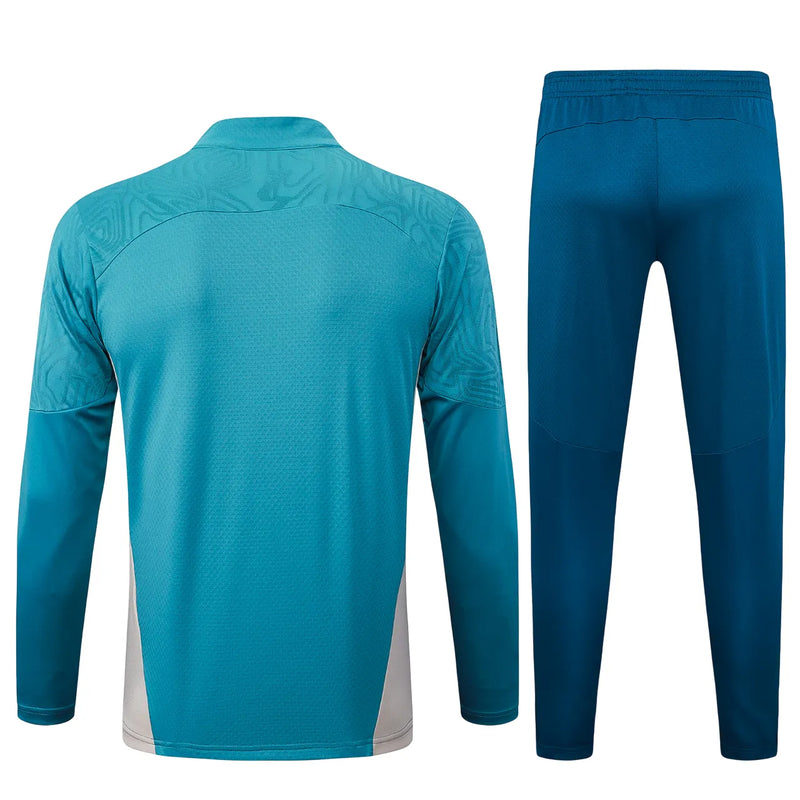 Conjunto Agasalho Treino Olympique de Marseille 24/25 - Azul