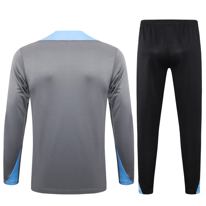 Conjunto Agasalho Treino Tottenham 24/25 - Cinza