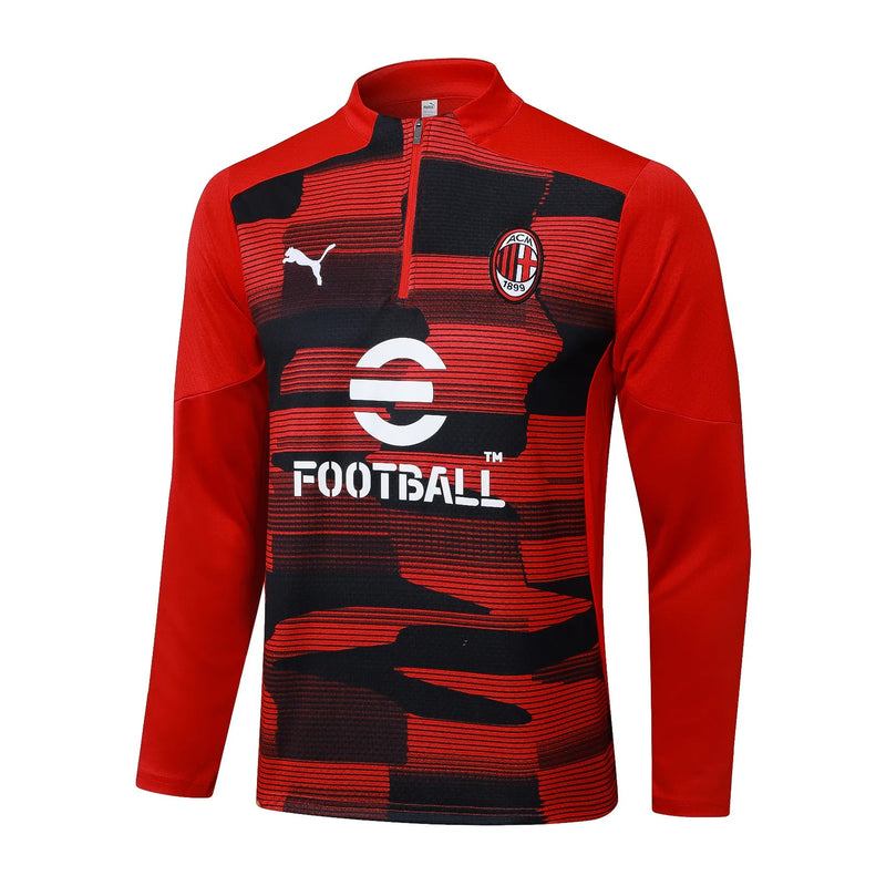 Conjunto Agasalho Treino Milan 24/25 - Vermelho