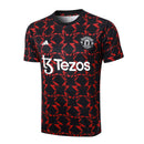 Conjunto Manchester United Treino 24/25 - Vermelho e Preto