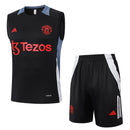 Conjunto Manchester United Treino Regata 24/25 - Preto