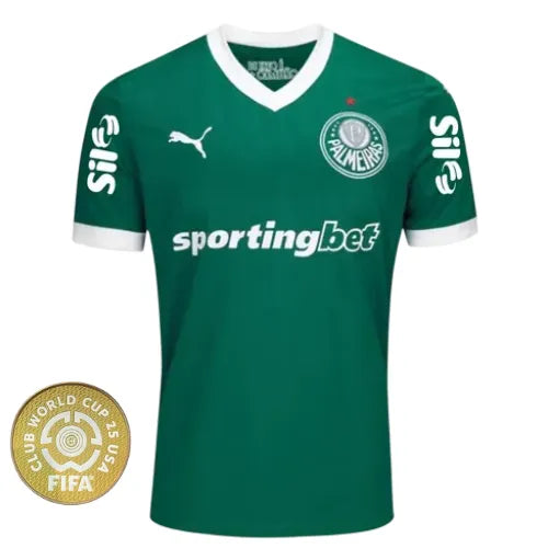 Camisa Palmeiras Home 25/26 - Verde C/ Patrocínios