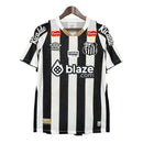 Camisa Santos Away 24/25 - Branca e Preta - C/ Patrocínio