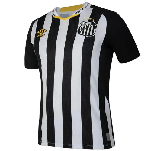Camisa Santos Away 25/26 Jogador - Preta e Branca