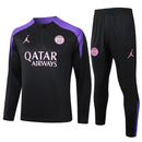 Conjunto Agasalho Treino PSG 24/25 - Preto e Roxo