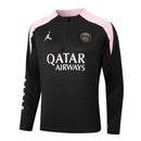 Conjunto Agasalho Treino PSG 24/25 - Preto e Rosa