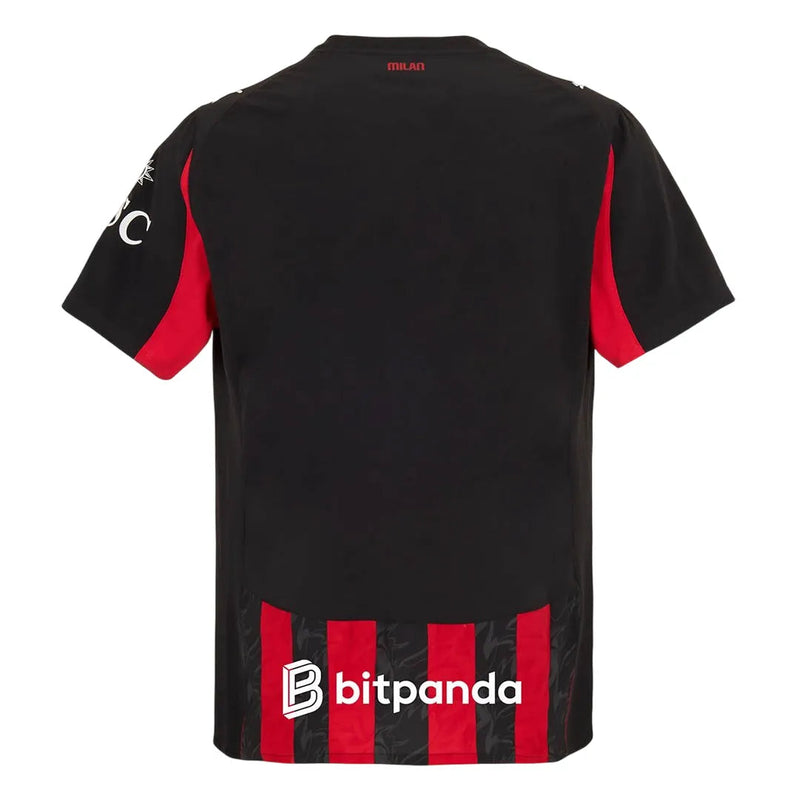 Camisa Milan Home 25/26 - Vermelha e Preta