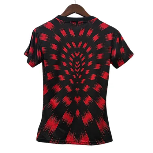 Camisa CRF Feminina Pré Jogo 25/26 - Preto e Vermelho