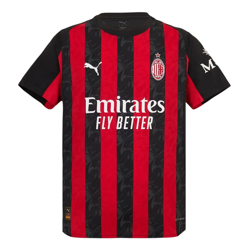 Camisa Milan Home 25/26 - Vermelha e Preta