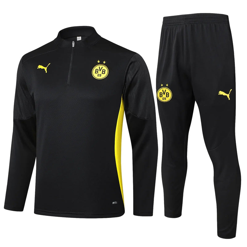 Conjunto Agasalho Treino Borussia Dortmund 24/25 - Preto