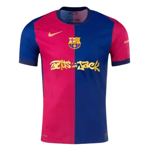 Camisa Barcelona Edição Especial Travis Scott 24/25 - Azul e Vermelha