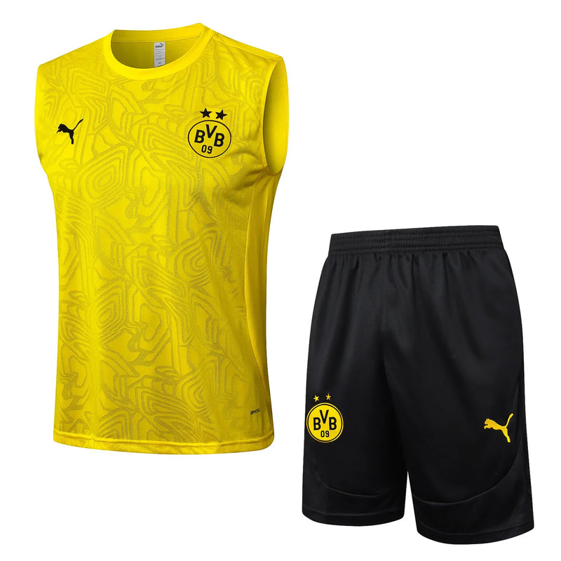 Conjunto Borussia Dortmund Treino Regata 24/25 - Amarelo